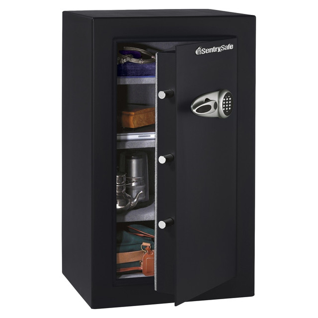SENTRY SAFE T0331 SentrySafe Executive Security Safe With Electronic Lock, 6.10 Cu Ft Capacity, Black/Steel