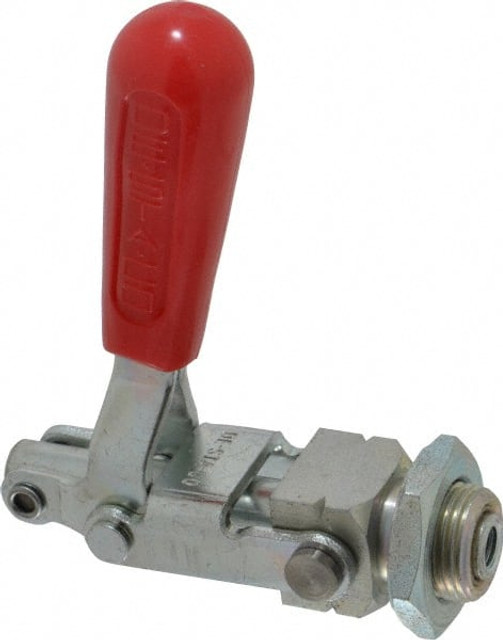 De-Sta-Co 604-MM Standard Straight Line Action Clamp: 299 lb Load Capacity, 1.5" Plunger Travel, Mounting Plate Base, Carbon Steel