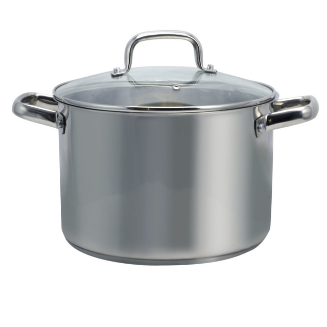 GIBSON OVERSEAS INC. 995105777M Oster Adenmore Stock Pot, 8-Quart, Silver GIBSON OVERSEAS INC. 995105777M Oster Adenmore Stock Pot, 8-Quart, Silver