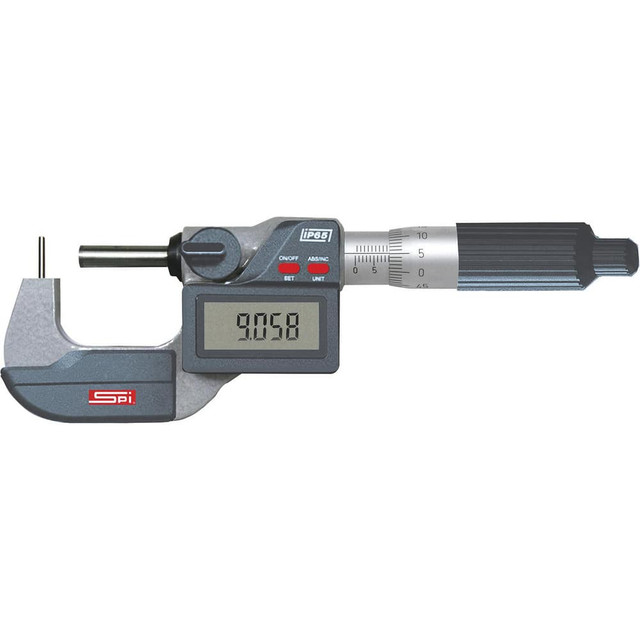 SPI CMS220519018 Tube Micrometers; Operation Type: Electronic; Minimum Measurement: 0; Minimum Measurement (mm): 0; Maximum Measurement: 1.00; Maximum Measurement (Decimal Inch): 1.00; Accuracy: 1.0001 in; Graduation: 0.0001; Lock Nut Type: Positive;