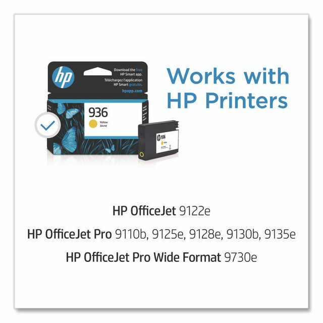 HP INC 4S6V1LN HP 936, (4S6V1LN) Yellow Original Ink Cartridge