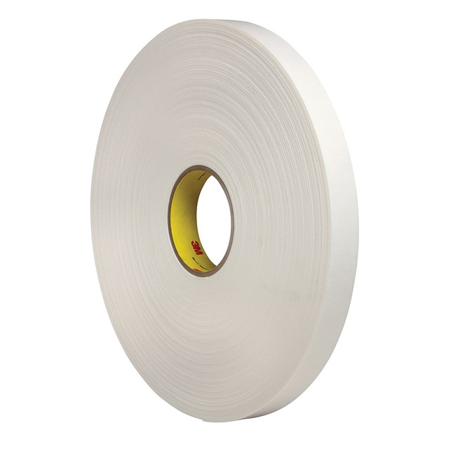 3M Double-Sided Tape: 2" Wide, 216 yd Long, 31 mil Thick, Rubber Adhesive 7010334352