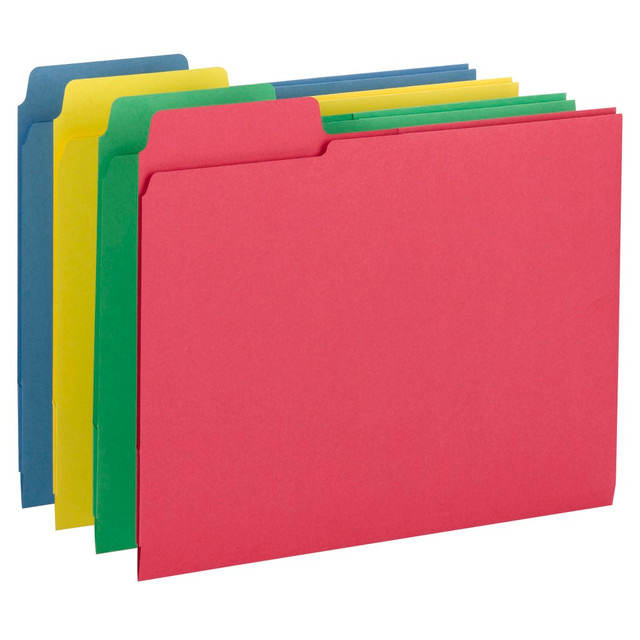SMEAD MFG CO 11905 Smead 3-in-1 SuperTab Section Folders, 8 1/2in x 11in, Letter Size, Assorted Colors, Pack Of 12 SMEAD MFG CO 11905 Smead 3-in-1 SuperTab Section Folders, 8 1/2in x 11in, Letter Size, Assorted Colors, Pack Of 12