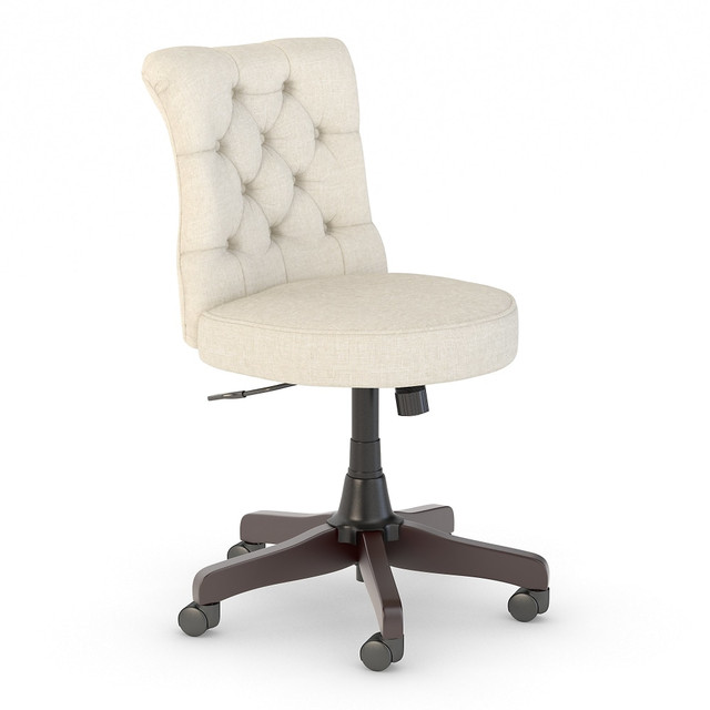 BUSH INDUSTRIES INC. Bush Business Furniture CH2301CRF-03  Arden Lane Mid-Back Tufted Office Chair, Cream, Standard Delivery