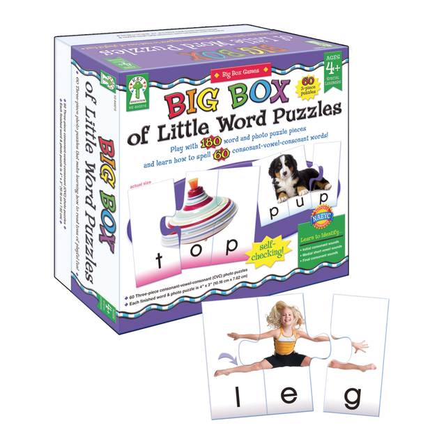 CARSON-DELLOSA PUBLISHING LLC 840016 Key Education Big Box Of Little Word Puzzles, Grades K - 2 CARSON-DELLOSA PUBLISHING LLC 840016 Key Education Big Box Of Little Word Puzzles, Grades K - 2