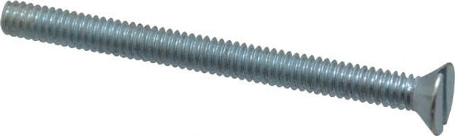 Value Collection 580679PS Machine Screw: 1/4-20 x 3", Flat Head, Slotted