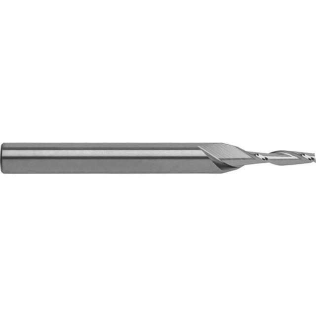 RobbJack C8-203-04 Square End Mill: 1/8'' Dia, 1/2'' LOC, 1/4'' Shank Dia, 2-1/2'' OAL, 2 Flutes, Solid Carbide