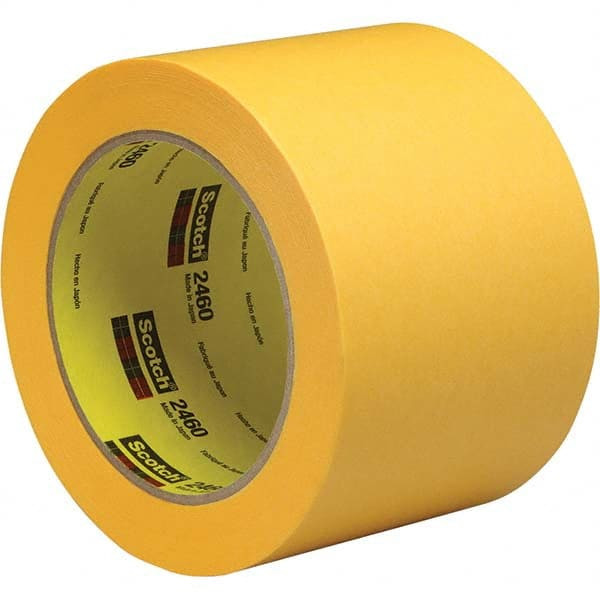 3M Masking Tape: 3" Wide, 60 yd Long, 3.3 mil Thick, Gold 7100141047