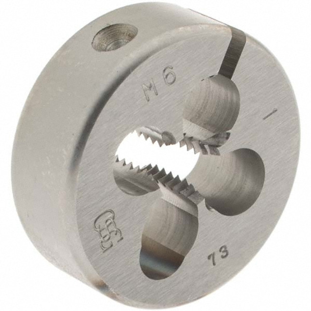 OSG 46079 Round Die: M6x1, 25 mm OD, High Speed Steel