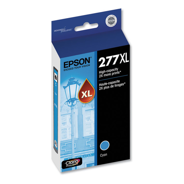 EPSON AMERICA, INC. T277XL220S T277XL220-S (277XL) Claria High-Yield Ink, 740 Page-Yield, Cyan