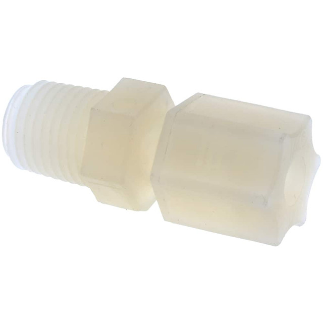 MSC 0602.033 Compression Tube Connector: 1/2-20 & 1/4" Thread, 1/4" Tube OD, Compression x Threaded