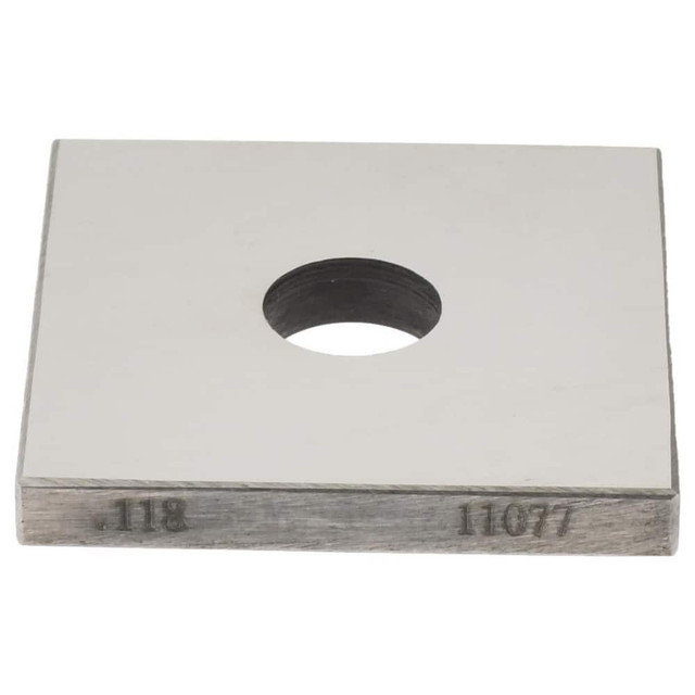 Value Collection 630-71186 Square Steel Gage Block: 0.118", Grade 0