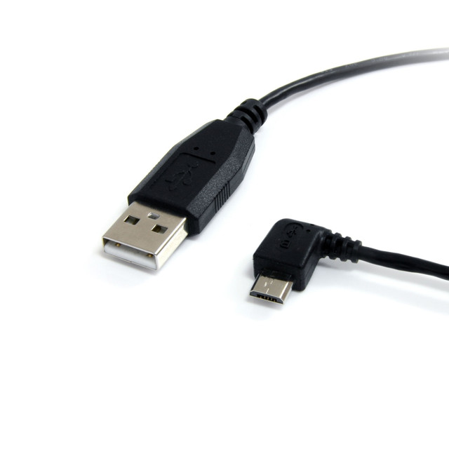 STARTECH.COM UUSBHAUB6LA  6 ft Micro USB Cable - A to Left Angle Micro B - Charge and sync Micro USB devices, even in tight spaces - 6ft usb to micro cable - 6ft usb to micro b - 6ft micro usb cable -6ft left angle usb cable