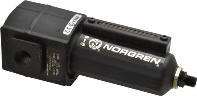 Norgren F73G-3AN-AD1 3/8" Port, 7.15" High x 2.68" Wide Intermediate Filter with Metal Bowl, Automatic Drain
