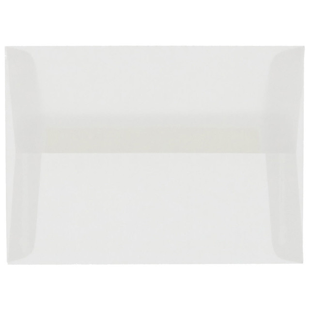 JAM PAPER AND ENVELOPE 900964615 JAM Paper Translucent Vellum Invitation Envelopes, A9, Gummed Seal, Clear, Pack Of 25