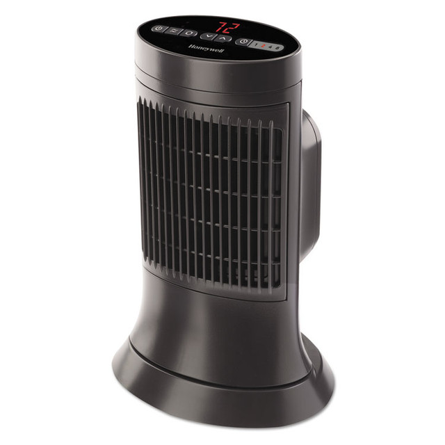 HONEYWELL ENVIRONMENTAL HCE311V Digital Ceramic Mini Tower Heater, 1,500 W, 10 x 7.63 x 14, Black