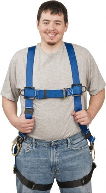 Gemtor VP102-2 Fall Protection Harnesses: 350 Lb, Size Universal, Webbing, Hips