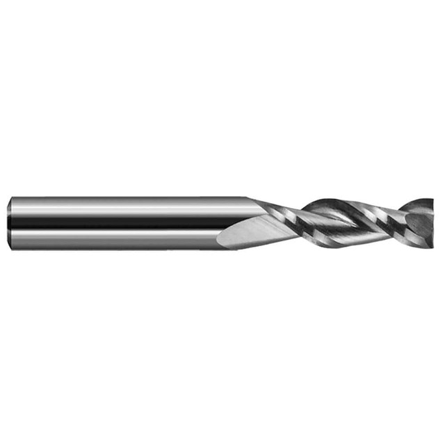 Harvey Tool 898212 Square End Mill: 3/16" Dia, 0.57" LOC, 2 Flutes, Solid Carbide