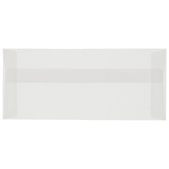 JAM PAPER AND ENVELOPE JAM Paper 2851306  #10 Business Translucent Vellum Envelopes, 4 1/8in x 9 1/2in, Clear, 25/Pack