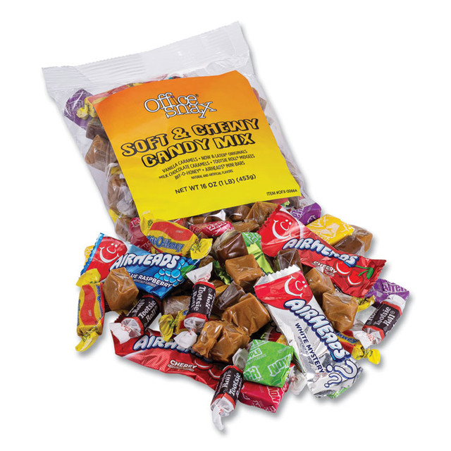 TOOTSIE ROLL INDUSTRIES Office Snax® 00664 Candy Assortments, Soft and Chewy Candy Mix, 1 lb Bag