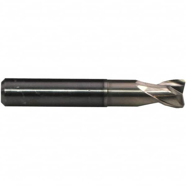 Emuge 1942R.0125 Corner Radius End Mill: 5/32" LOC, 0.0156" Radius, 2 Flutes, Solid Carbide