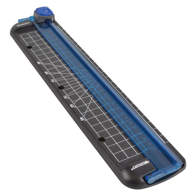 ACME UNITED CORPORATION 16879 Westcott Multi-Purpose Personal Trimmer, 12in x 3/12in, Black/Blue ACME UNITED CORPORATION 16879 Westcott Multi-Purpose Personal Trimmer, 12in x 3/12in, Black/Blue