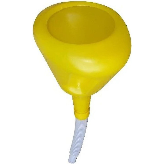 Funnel King 94320 Oil Funnels & Can Oiler Accessories; Oil Funnel Type: Funnel ; Material: Polyethylene ; Color: Yellow ; Finish: Plastic ; Minimum Capacity: 0 ; Spout Length: 14in