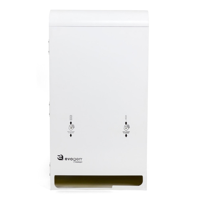 THE TRANZONIC COMPANIES EVNT3-W Hospeco EvoGen EVNT3 No-Touch Metal Dual Pad/Tampon Dispenser, 29in x 8-1/4in, Stainless Steel THE TRANZONIC COMPANIES EVNT3-W Hospeco EvoGen EVNT3 No-Touch Metal Dual Pad/Tampon Dispenser, 29in x 8-1/4in, Stainless Steel