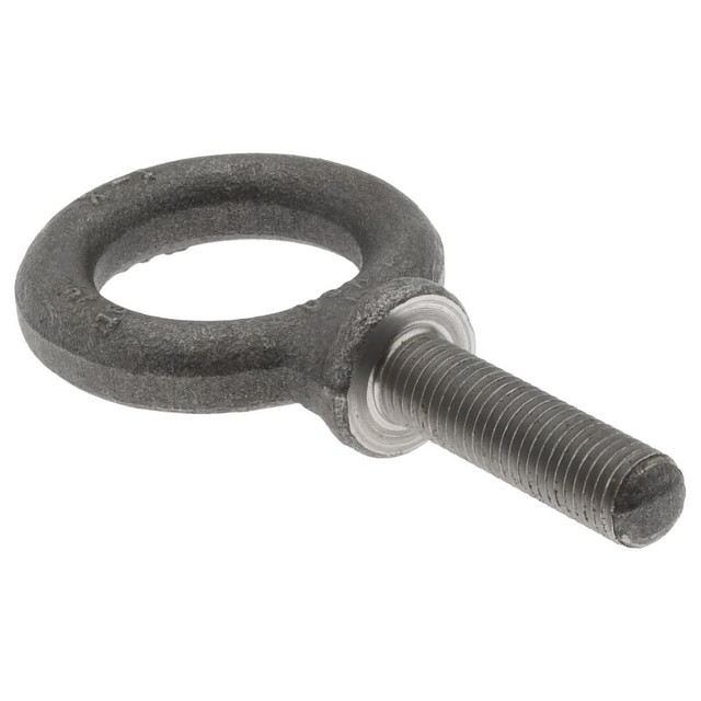 Gibraltar P14621UNFGB Fixed Lifting Eye Bolt: With Shoulder, 900 lb Capacity, 5/16-24 Thread, Grade 1030 Steel