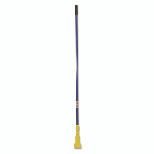 RUBBERMAID COMMERCIAL PROD. H246 BLU Gripper Fiberglass Mop Handle, 1" dia x 60", Blue/Yellow