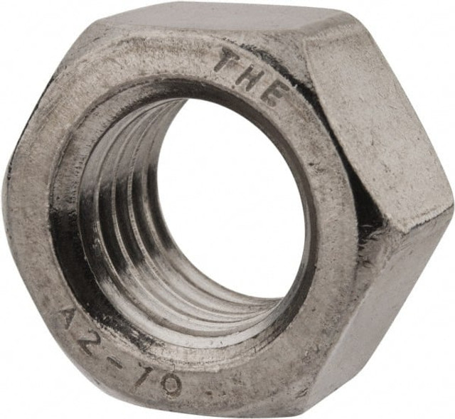 Value Collection 834180PS Hex Nut: M18 x 2.50, Grade 18-8 & Austenitic Grade A2 Stainless Steel, Uncoated