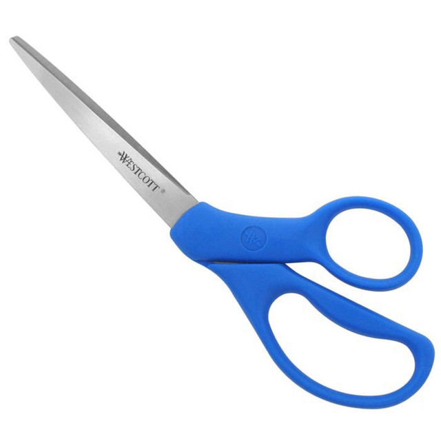 ACME UNITED CORPORATION 43218 Westcott All Purpose Preferred Stainless Steel Scissors, 8in, Bent, Blue ACME UNITED CORPORATION 43218 Westcott All Purpose Preferred Stainless Steel Scissors, 8in, Bent, Blue