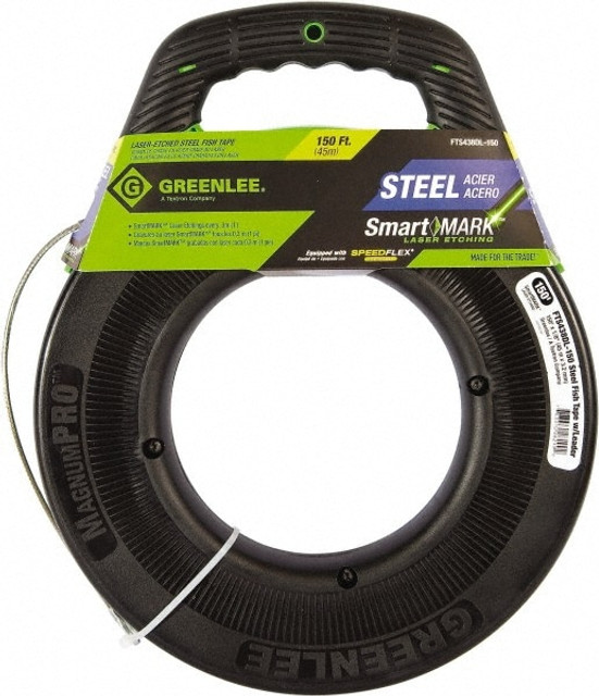 Greenlee FTS438DL-150 150 Ft. Long x 1/8 Inch Wide, Steel Fish Tape