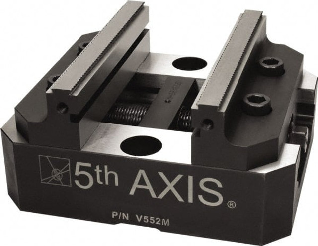 5th Axis V552M Modular Self-Centering Vise: 125 mm Jaw Width, 125 mm Jaw Height, 147.32 mm Max Jaw Capacity