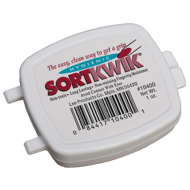 LEE PRODUCTS COMPANY 10400 Lee Sortkwik Hygienic Fingertip Moistener, 50% Recycled, 1 Oz, Pink