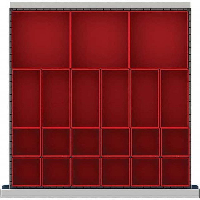 LISTA CLDR021-75 21-Compartment Drawer Divider Layout for 2.17" High Drawers