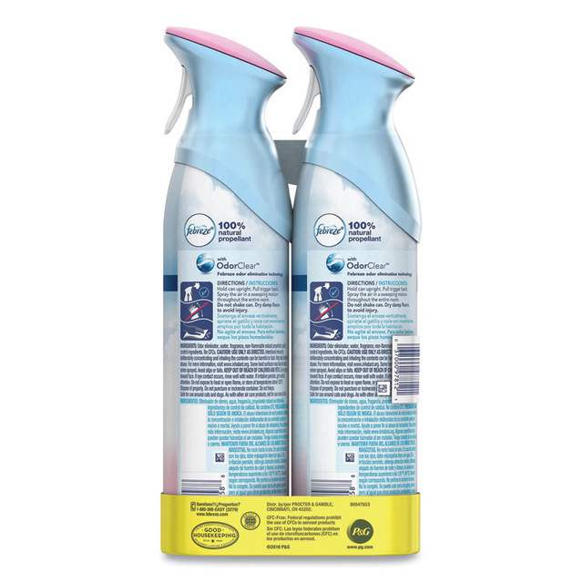 PROCTER & GAMBLE Febreze® 97812 AIR, Downy April Fresh, 8.8 oz Aerosol Spray, 2/Pack