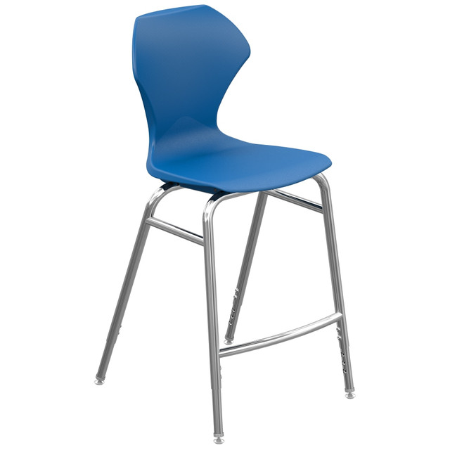 MARCO GROUP, INC. 38201-28CR-ABL Marco Group Apex Apex Series Adjustable Stool, Blue/Chrome