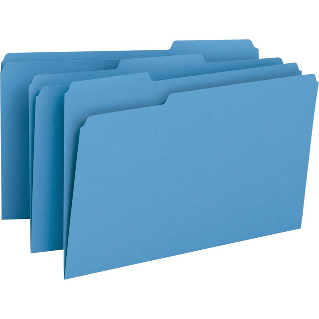 SMEAD MFG CO 53CBE Smead Color File Folders, Legal Size, 1/3 Cut, Blue, Box Of 100 SMEAD MFG CO 53CBE Smead Color File Folders, Legal Size, 1/3 Cut, Blue, Box Of 100