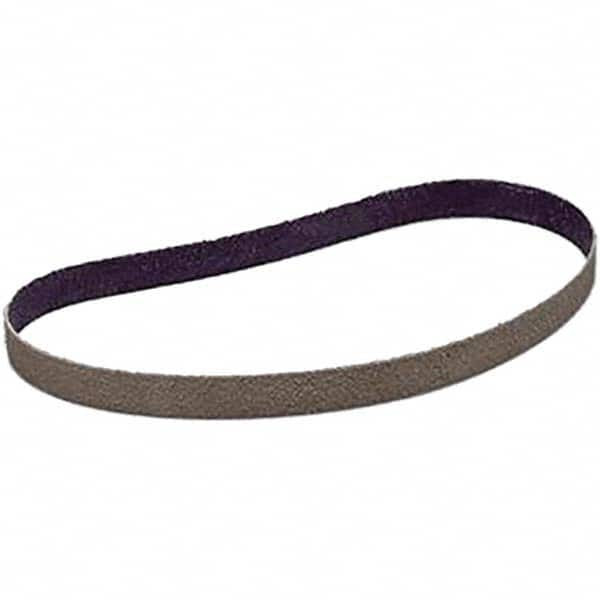 3M Abrasive Belt: 1/4" Wide, 24" Long, 45 Grit, Aluminum Oxide 7010308241