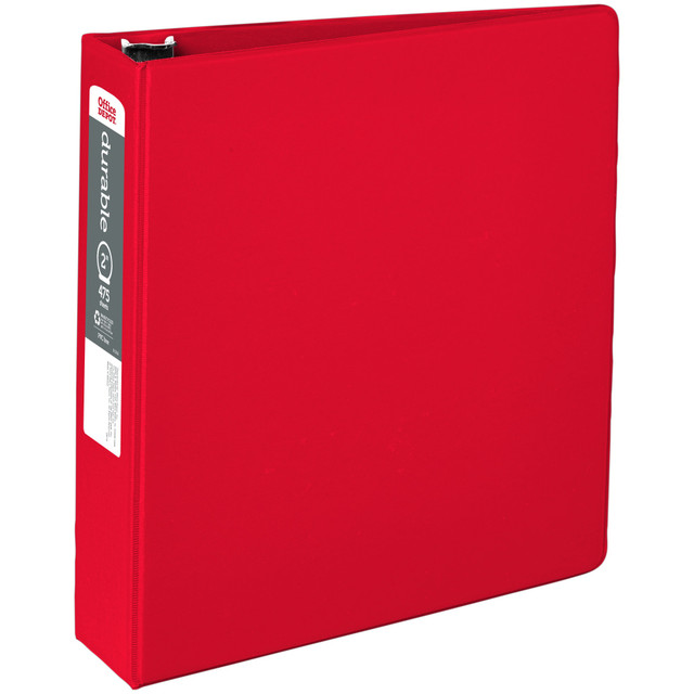 AVERY PRODUCTS CORPORATION OD02829 Office Depot Brand Nonstick 3-Ring Binder, 2in Round Rings, Red AVERY PRODUCTS CORPORATION OD02829 Office Depot Brand Nonstick 3-Ring Binder, 2in Round Rings, Red