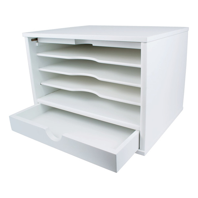 VICTOR TECHNOLOGY W4720 Victor Desktop Organizer, 9 3/4inH x 14inW x 10 3/4inD, Pure White VICTOR TECHNOLOGY W4720 Victor Desktop Organizer, 9 3/4inH x 14inW x 10 3/4inD, Pure White