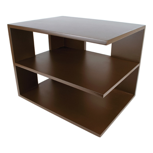 VICTOR TECHNOLOGY B1120 Victor Mocha Brown Collection Corner Shelf, 13 1/2inH x 13 1/2inW x 10 1/2inD, Brown