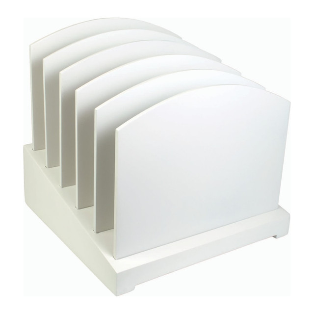 VICTOR TECHNOLOGY W8601 Victor Incline File Sorter, 9 3/4inH x 9 3/4inW x 9 3/4inD, Pure White VICTOR TECHNOLOGY W8601 Victor Incline File Sorter, 9 3/4inH x 9 3/4inW x 9 3/4inD, Pure White