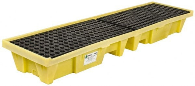 Enpac 5102-YE Spill Pallet: 4 Drum, 66 gal, 3,000 lb, Plastic