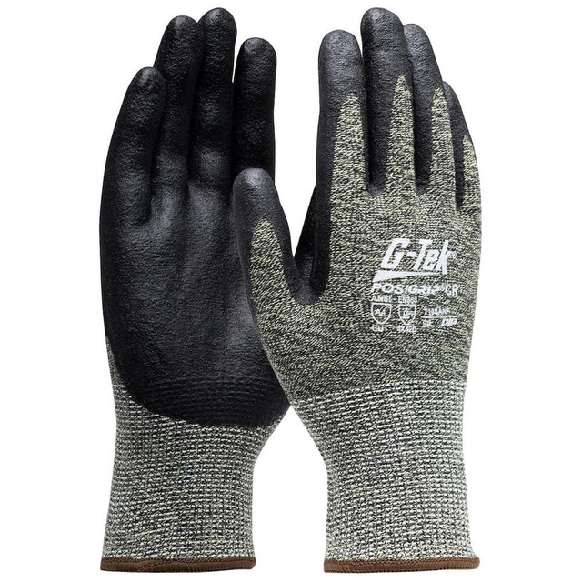 PIP 710SANF/L Cut-Resistant Gloves: Size L, ANSI Cut A3, Foam Nitrile, Aramid & Polyamide
