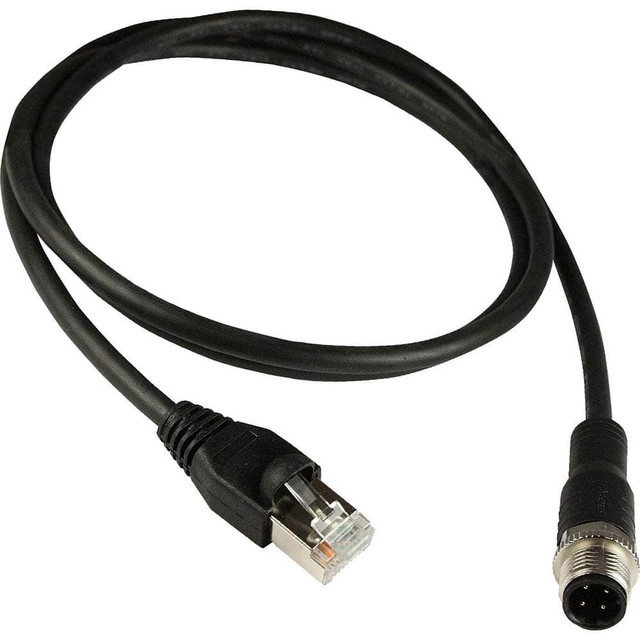 Automation Systems Interconnect ASIM12RJ4511103 Automation & Communication Cable; Wire Type: Shielded; Cat5e; Twisted-Pair (UTP/STP); Wire Size (AWG): 24; Number of Wires: 1; Overall Length (Meters): 3; Overall Length (Feet): 9.84; Color: Black; Jack