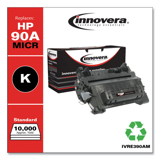 INNOVERA E390AM Remanufactured Black MICR Toner, Replacement for 90AM (CE390AM), 10,000 Page-Yield