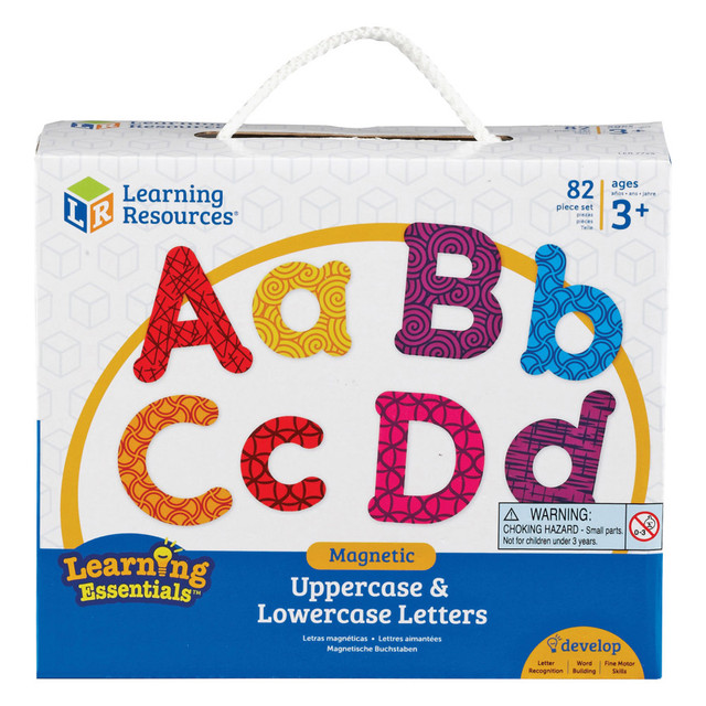 LEARNING RESOURCES, INC. 7725 Learning Resources Upper/Lower Case Magnetic Letters - Learning Theme/Subject (Lowercase Letters, Uppercase Letters) Shape - Magnetic - Wear Resistant, Tear Resistant - 82 / Set