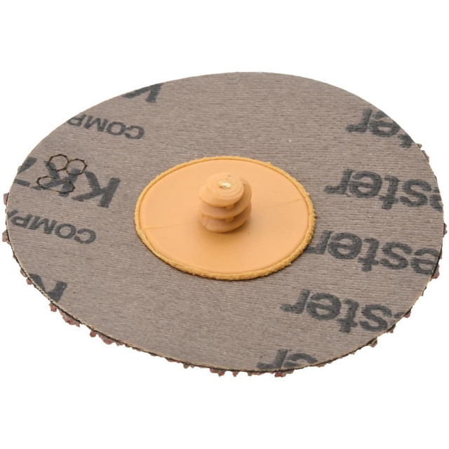 MSC 140335 Quick-Change Disc: Type R, 3" Disc Dia, 80 Grit, Aluminum Oxide, Coated